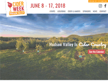 Tablet Screenshot of ciderweekhv.com